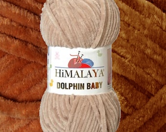 Himalaya Dolphin BABY yarn (100g/120m) / Velvet / Plush / Bulky / Amigurumi / Toys / Knitting / Crochet / Polyester yarn. NEW COLORS
