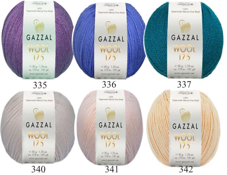 Gazzal Superwash Merino Wool 175 Yarn – OEKO-TEX Certified, 50g/175m, Fine Wool for Knitting, Crochet image 9