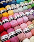 Yarnart Begonia 100% mercerized cotton yarn knitting crochet 50g 169m soft fine yarn for amigurumi, blankets, scarves and baby clothing product logo