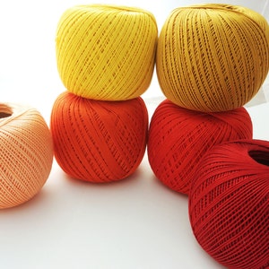 NEW crochet cotton thread size 10, 50g x 225m, 3ply, mercerized cotton yarn 10, YARNART LILY image 6