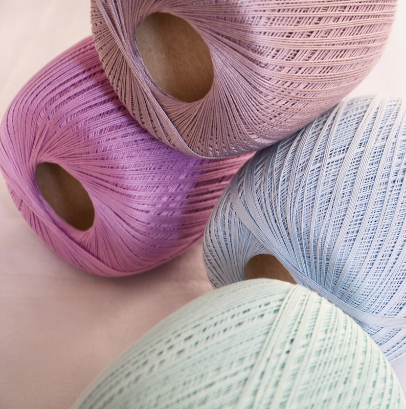 Crochet Cotton Yarn Thread Size 10 100g X 565m 3PLY Lace Etsy