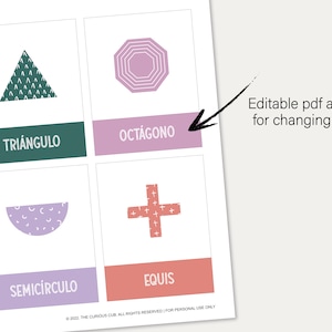 Shape Flashcards Printable | Modern Pattern Shape Flash Cards ...