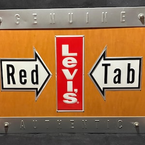 Vintage Levi's Sign - Etsy