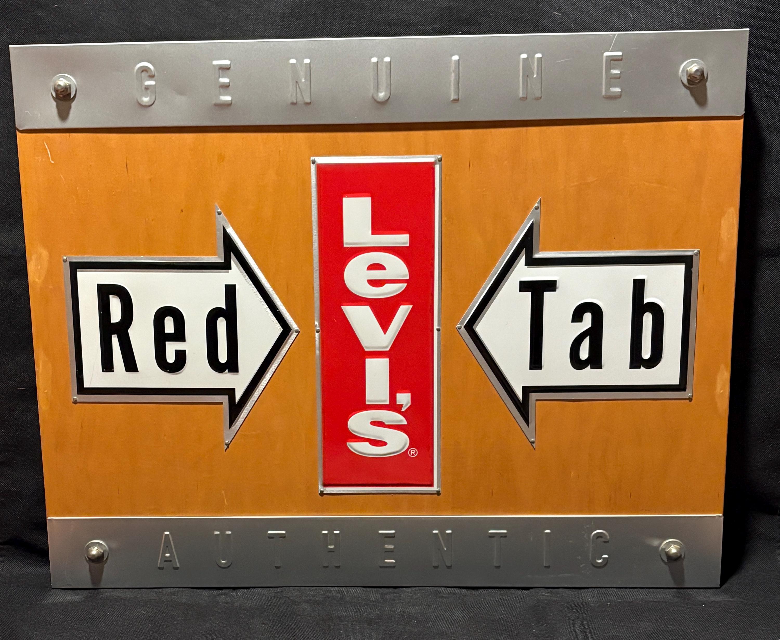 Vintage Levi's Sign - Etsy