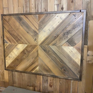 Reclaimed Wood Chevron Wall Hanging