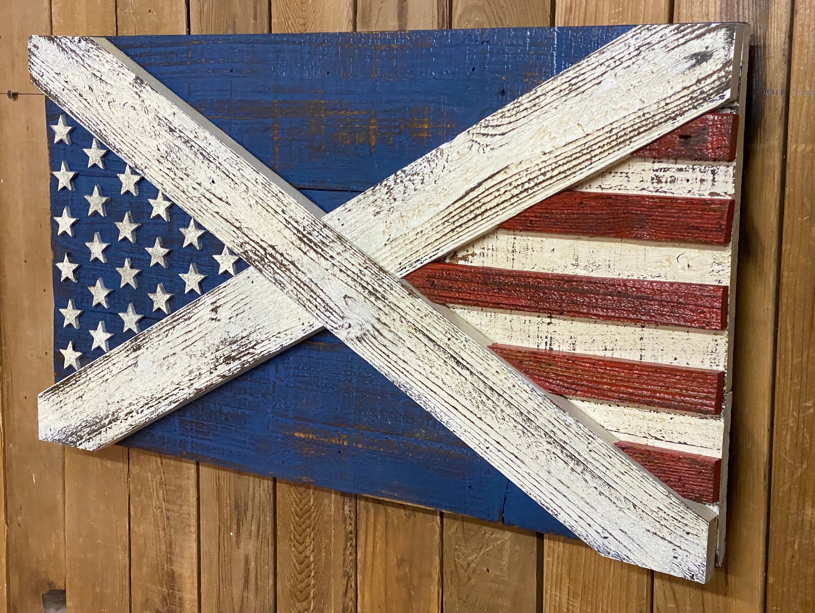 CALIFORNIA 3D SIGN Stars and Stripes CALIFORNIA 3D SIGN 