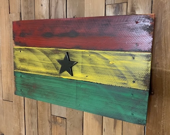 Bandera de la República de Ghana en 3D