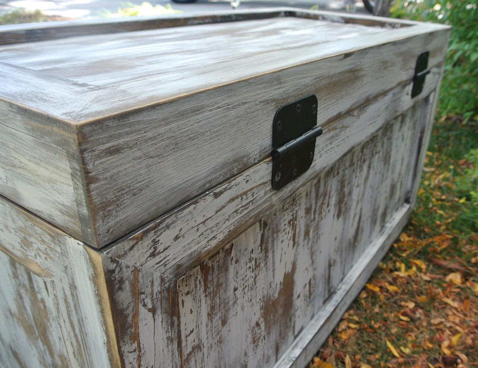 Distressed Storage Chest Trunk Hope Chest Toy Chest Blanket Etsy