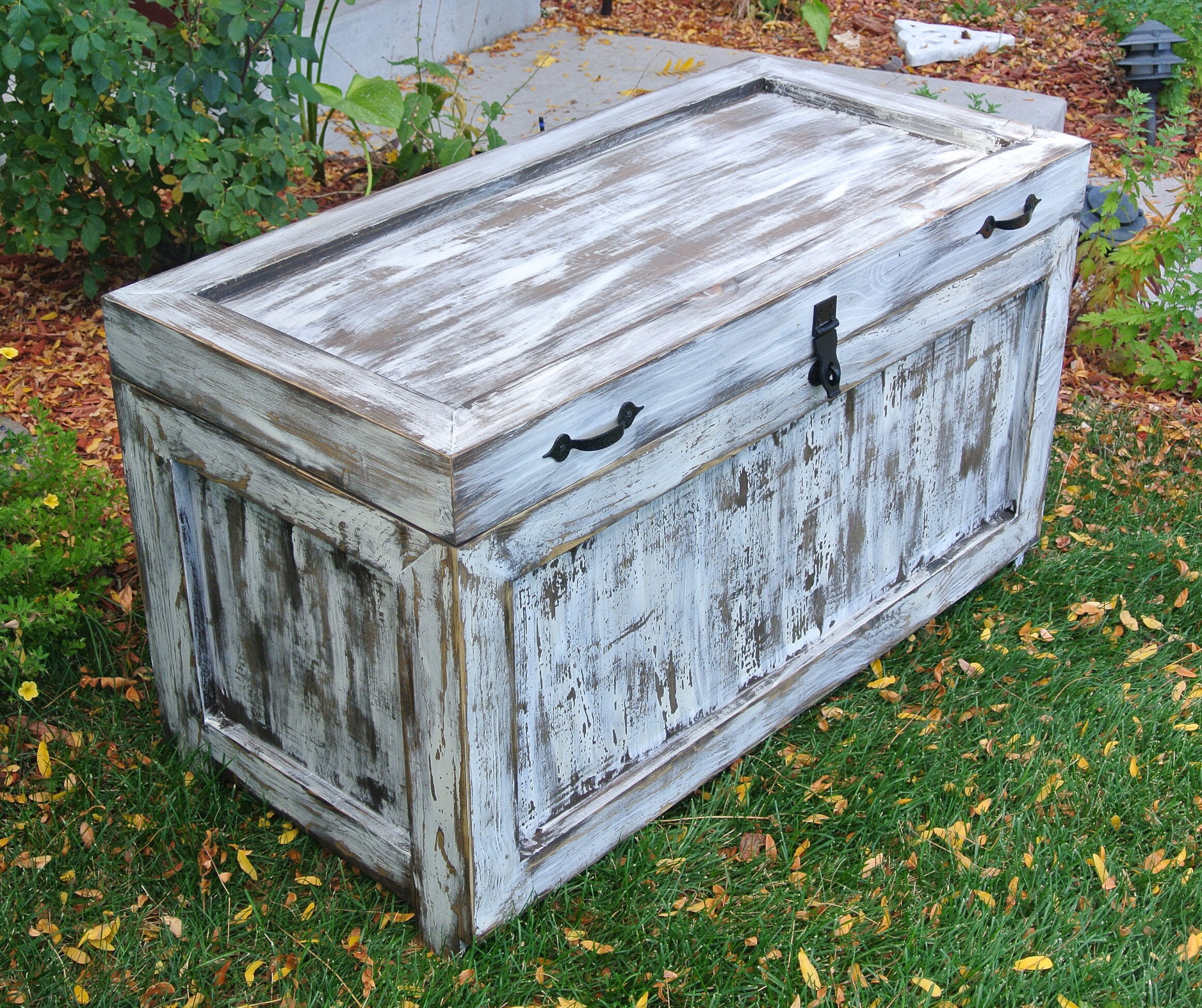 Hand Crafted Personalized Wood Chest Large Made From Reclaimed Wood Pallets  - Hope Chest - Toy Chest by Reclaimed Interior