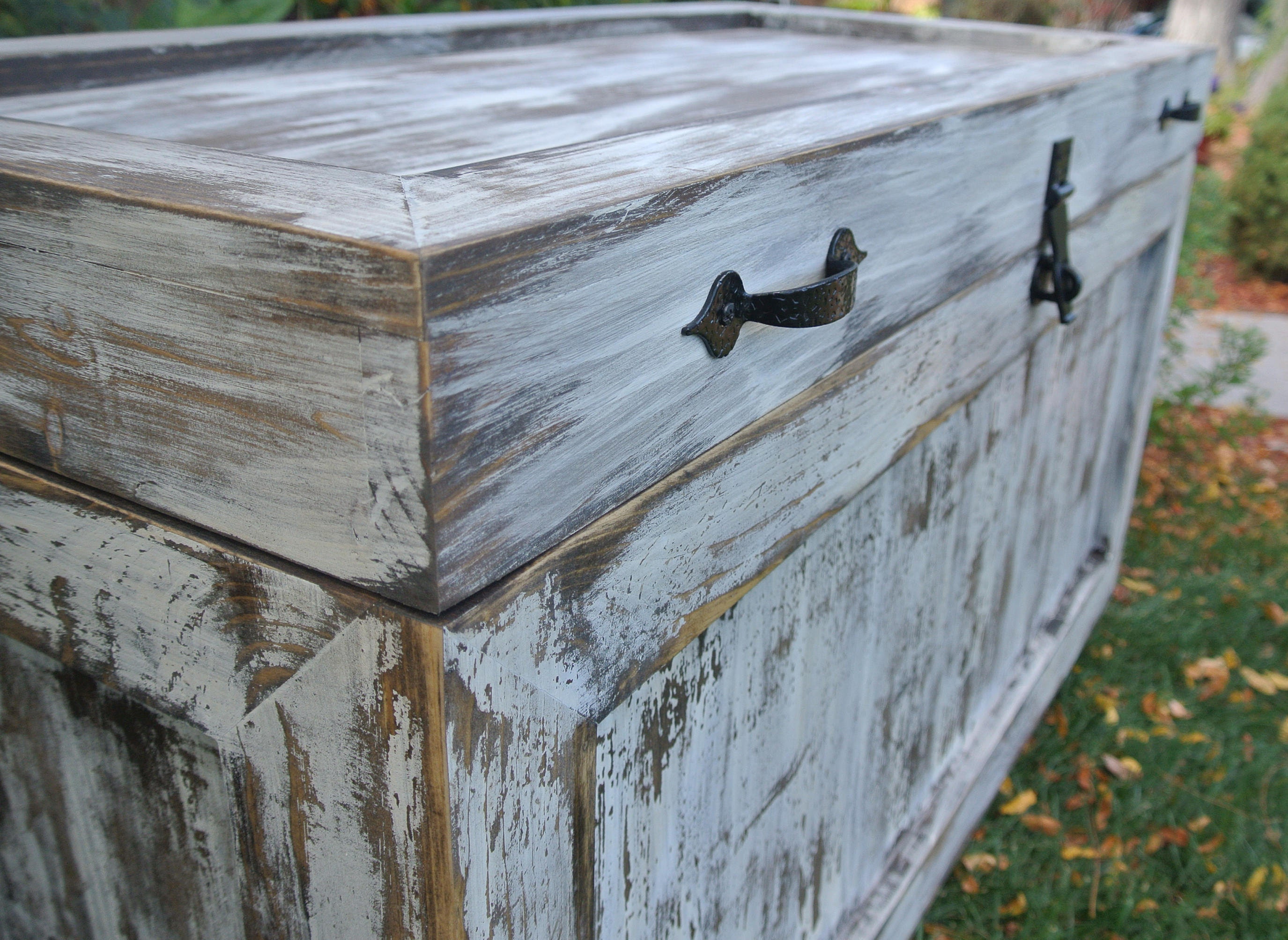 Distressed Storage Chest Trunk hope chest toy chest blanket Etsy
