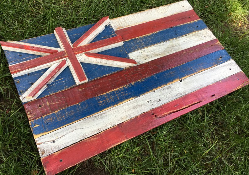 3D Hawaiian Flag Hawaii state flag Kauai Maui Union Jack Etsy