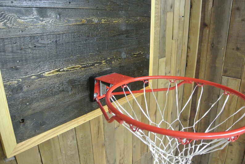 Custom Basketball Hoop 18 Hoop Reclaimed Wood Home Etsy