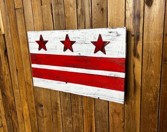 3D Washington DC Flag
