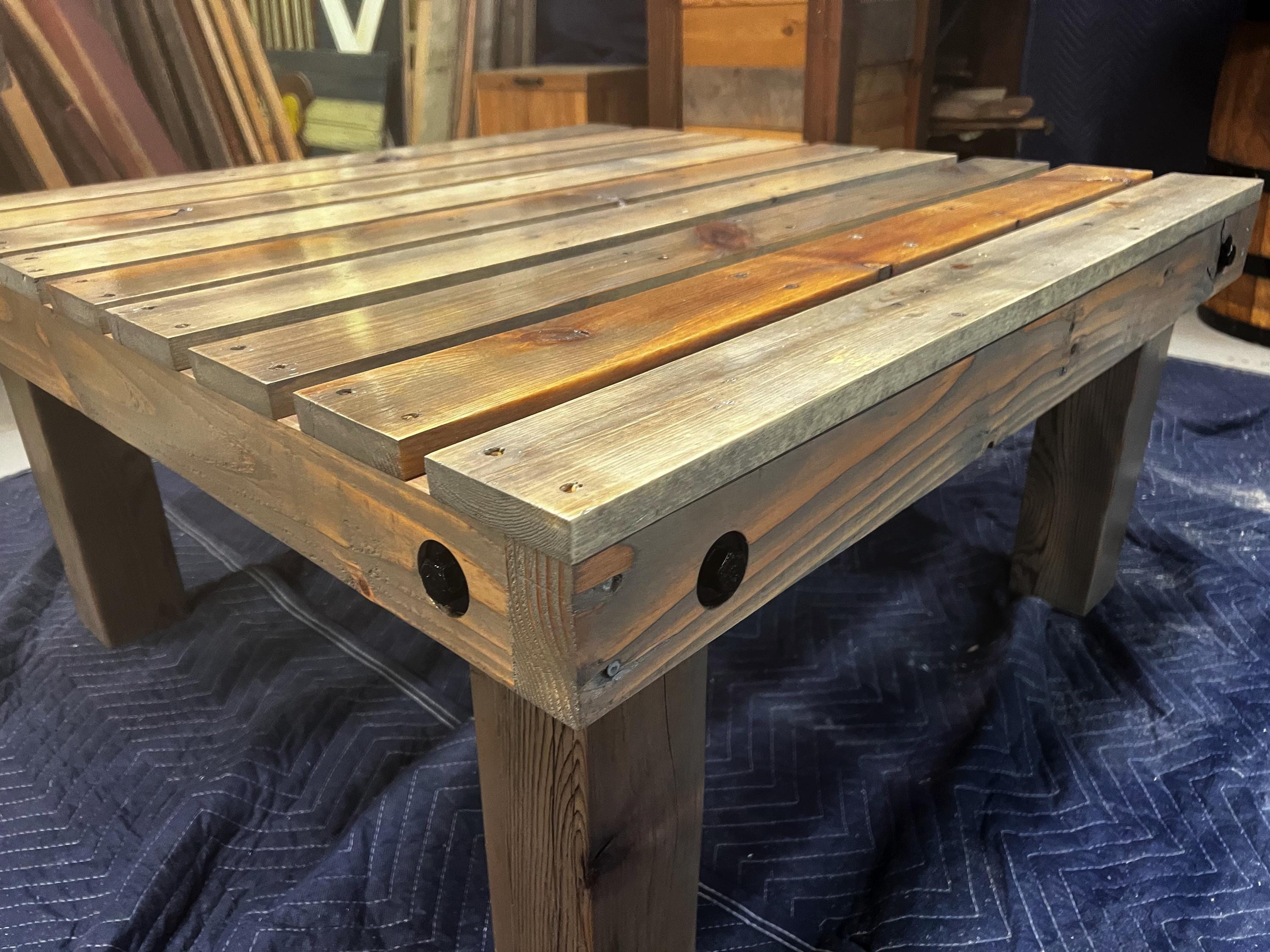 Rustic Reclaimed Pallet Wood Coffee Table - Etsy, image size:3000x2250