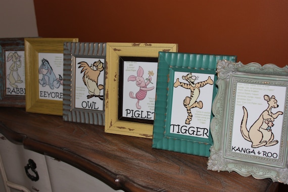 Winnie the Pooh Table Character Cards (pooh, Tigger, Piglet