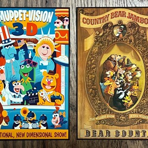 Posters Cartes Walt Disney World 4 X 6 Rides - Manèges et attractions Disney World - Magic Kingdom, Epcot, Hollywood Studios, Animal Kingdom image 7