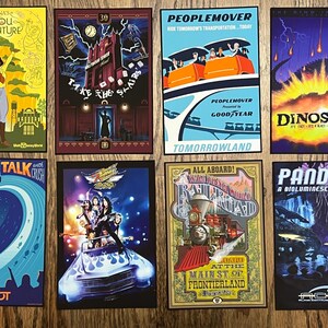 Posters Cartes Walt Disney World 4 X 6 Rides - Manèges et attractions Disney World - Magic Kingdom, Epcot, Hollywood Studios, Animal Kingdom image 6