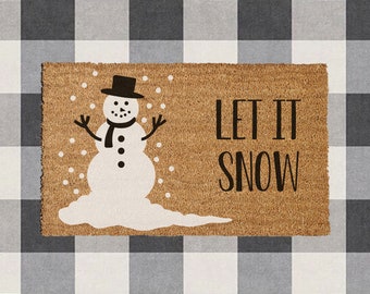 Winter Welcome Mat Etsy