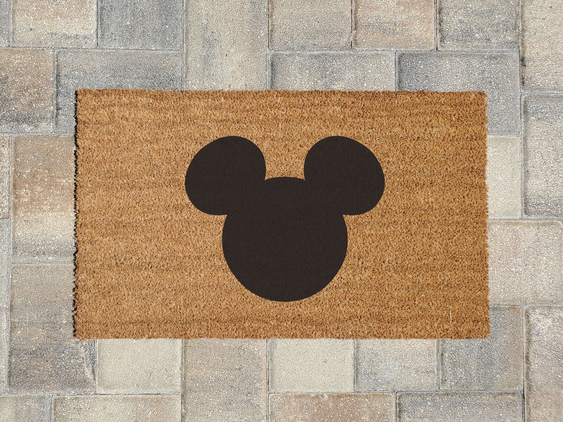 Mickey Mouse Doormat Disney Mickey Mouse Doormat Etsy