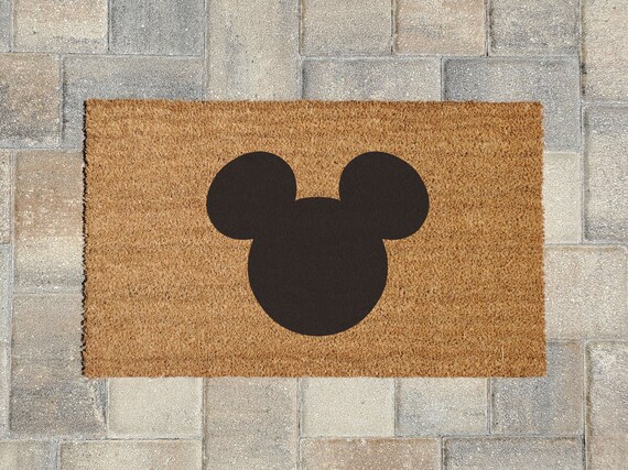 Mickey Mouse Doormat Disney Mickey Mouse Doormat Welcome Mat Walt Disney Home Decor Large Doormat Thin Doormat Door Mat
