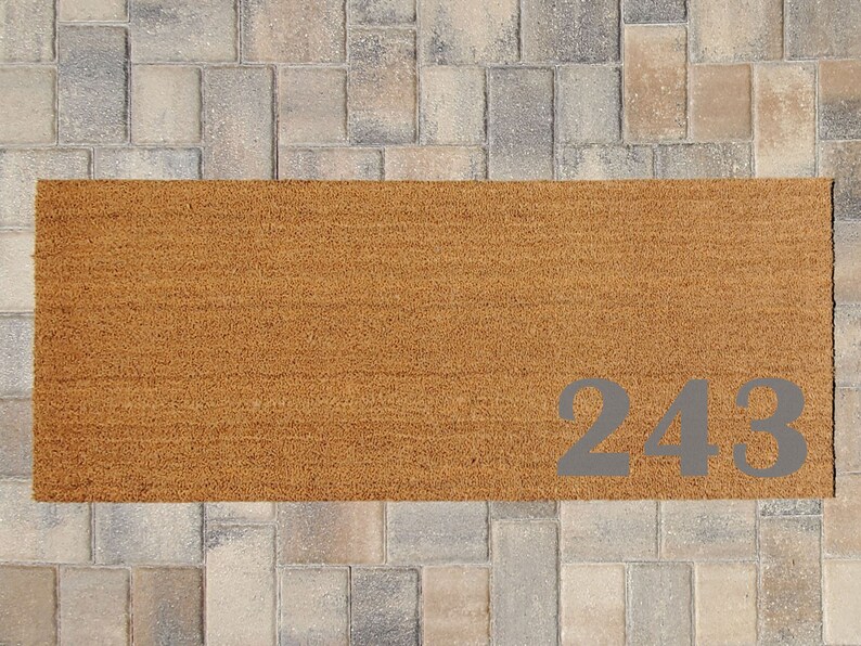 House Numbers Color Options Custom Doormat Doormat Size Etsy
