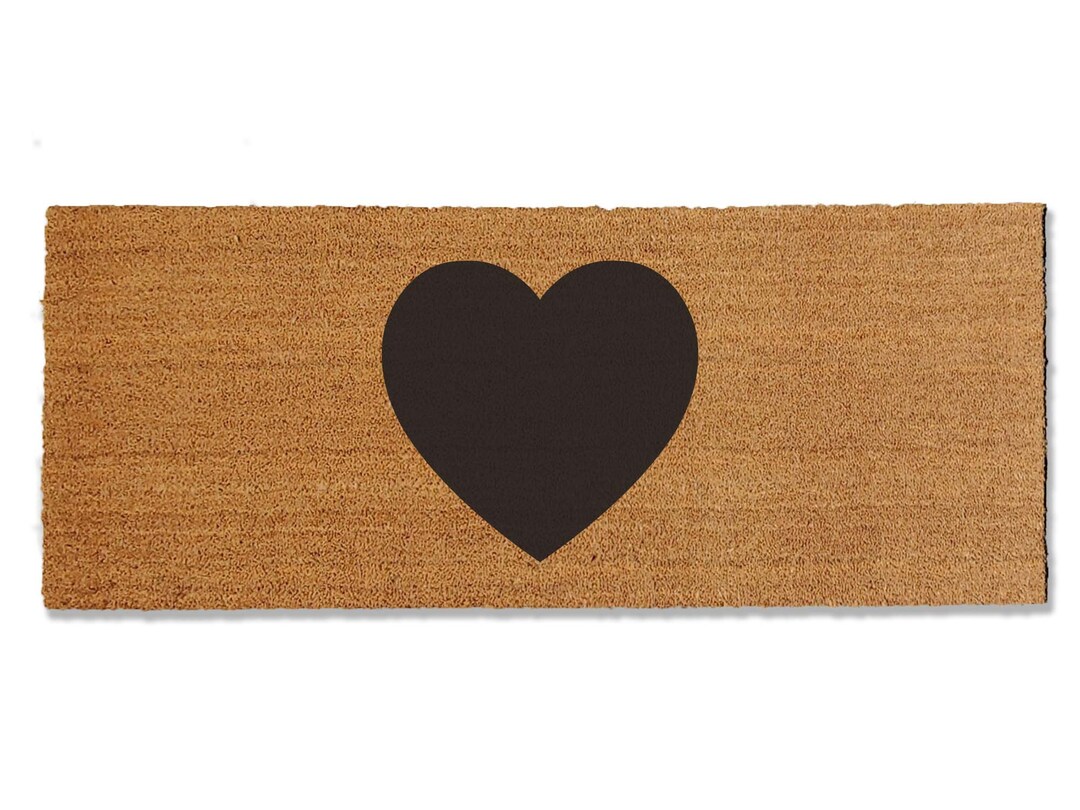 Jumbo Heart Door Mat, Heart Doormat, Mat, Coir Doormat