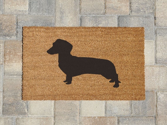 Dachshund Doormat Dog Doormat Large Doormat Welcome Mat Home Decor Dachshund Thin Doormat