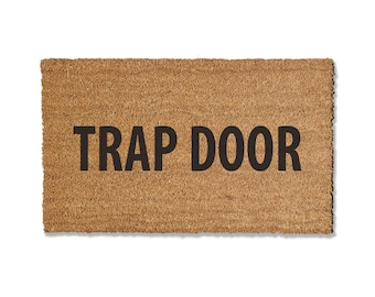 Trap Door Doormat, Welcome Mat, Coir Doormat, Funny Doormat, Funny Doormat, Large Doormat, Home Decor