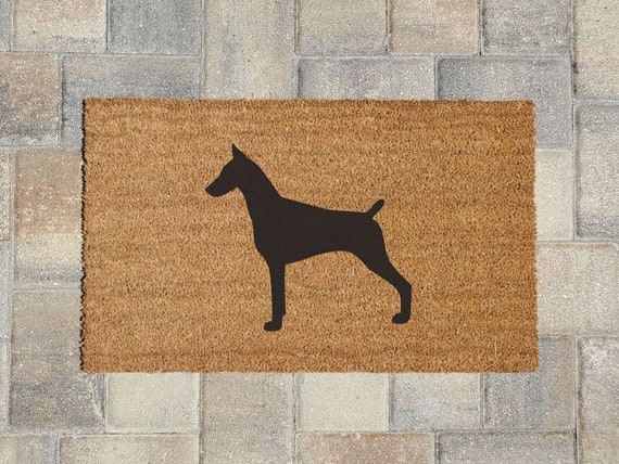 doberman welcome mat