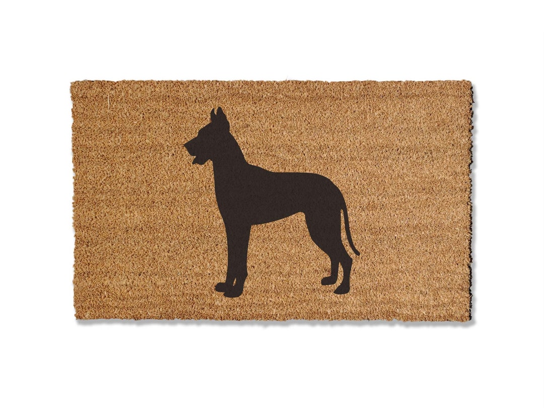 Great Dane Doormat Mat Dog Doormat Durable Coir Etsy