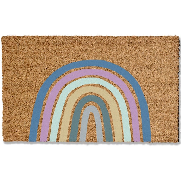 Rainbow Doormat Etsy