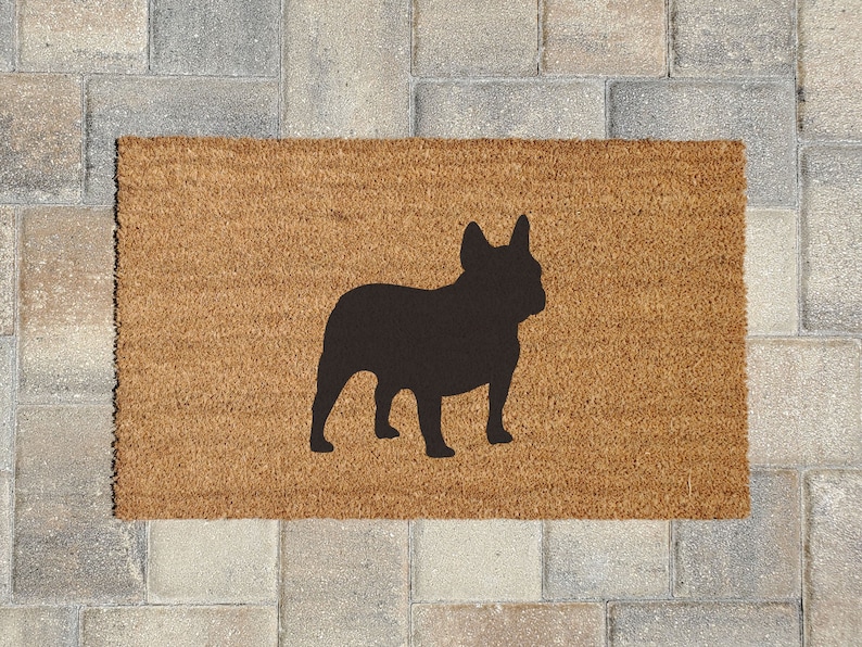 French Bulldog Doormat Frenchie Dog Lover Decor Multiple Etsy