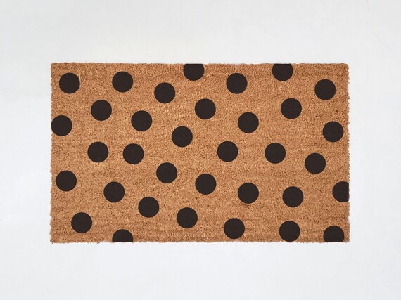 Polka Dot Door Mat Large Doormat Extra Large Doormat Polka Dots Multiple Colors Multiple Sizes Home Decor Welcome Mat