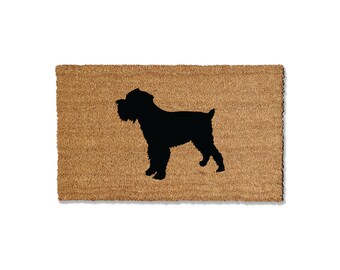 Brussels Griffon Doormat, Dog Doormat, Durable Coir Welcome Mat, Large Doormat, Multiple Sizes, Dog Decor, Home Decor