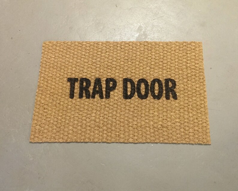 Thin Trap Door Doormat Indoor Or Outdoor Use Etsy