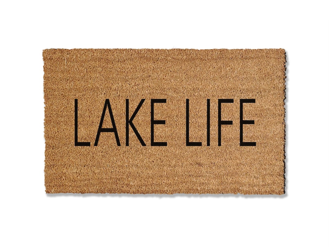 Lake Life Doormat, Mat, Lake House Doormat, Large Doormat, Home