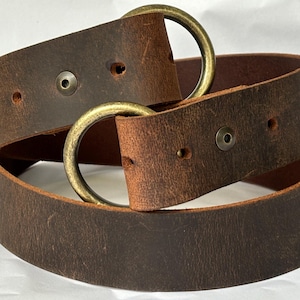 Leather Scarf Belt / Free Shipping