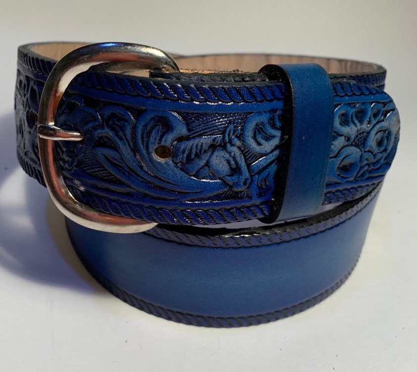 Women's Royal Blue Belt - Etsy