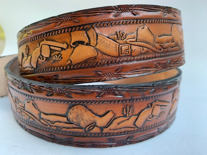 Personalized Leather Belt / Cowboy / Western Belt / Free Name Etsy