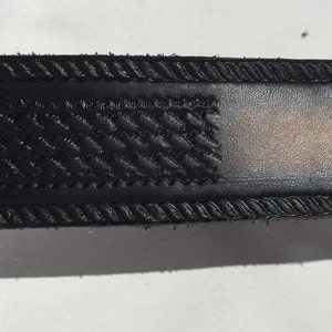 Black Basketweave Belt / Personalized Free / Free Shipping image 3