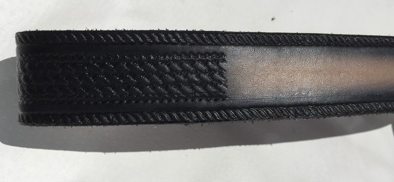 Black Basketweave Belt / Personalized Free / Free Shipping image 3