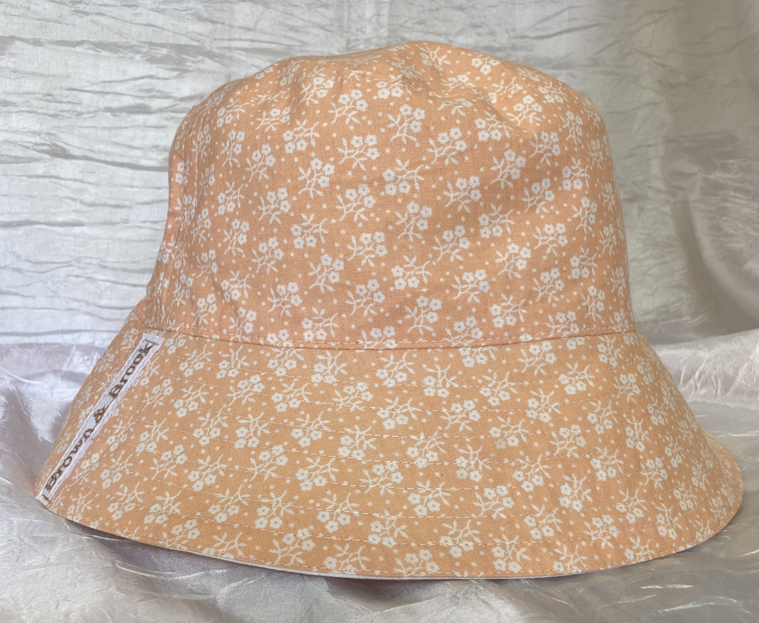 Handmade Quilted Double Sided bucket hat (cocoa) Aden Raffia Bucket Hat in Chocolate main image 2