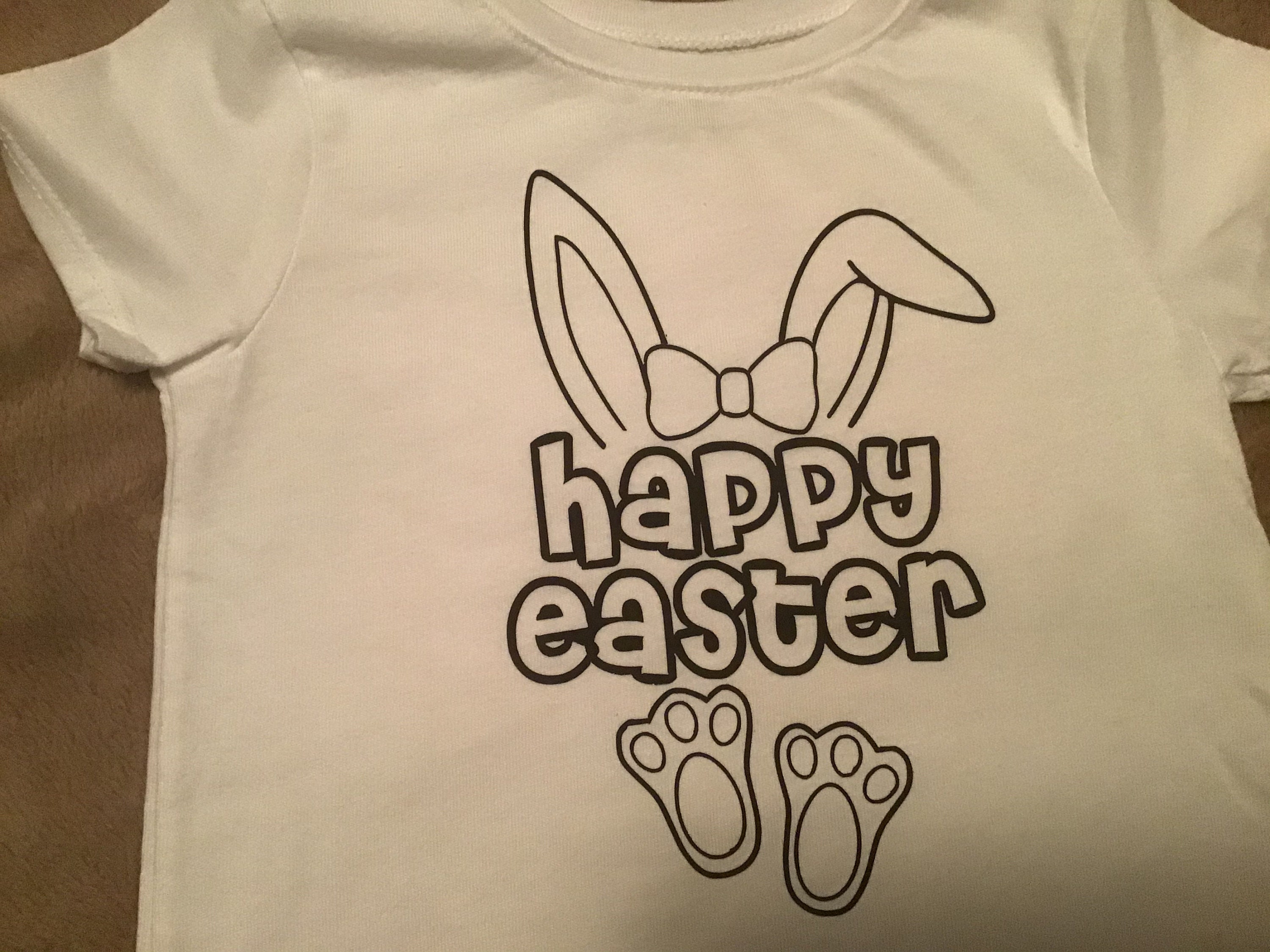 Happy Easter coloring shirts for children Etsy