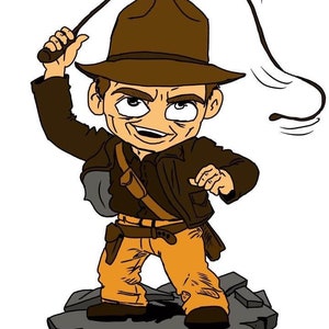 Indiana jones digital illustration