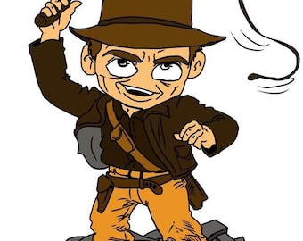 Indiana jones digital illustration