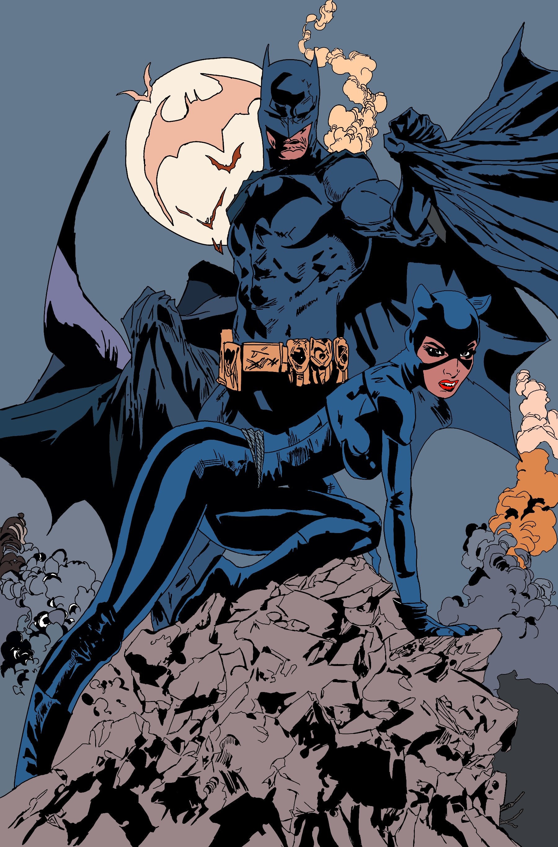 Batman and Cat Woman - Etsy