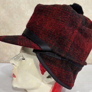 帽子 BOHEMSEO [2ND] TWEED HUNTING CAP, BLACK BOHEMSEO [2ND] TWEED HUNTING CAP, BLACK 帽子