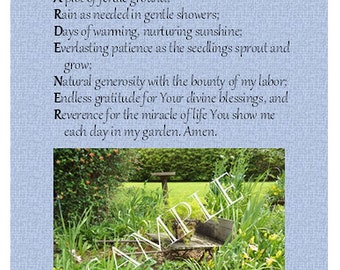 A Gardener's Prayer-Blue Denim #IOF005D