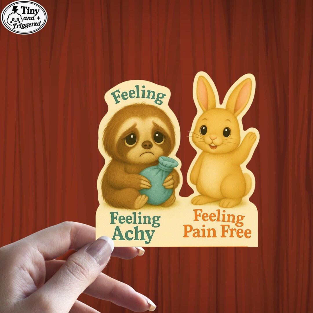 Pain Relief Motivation Sticker | Pain Tracker Sticker | Bunny Health ...