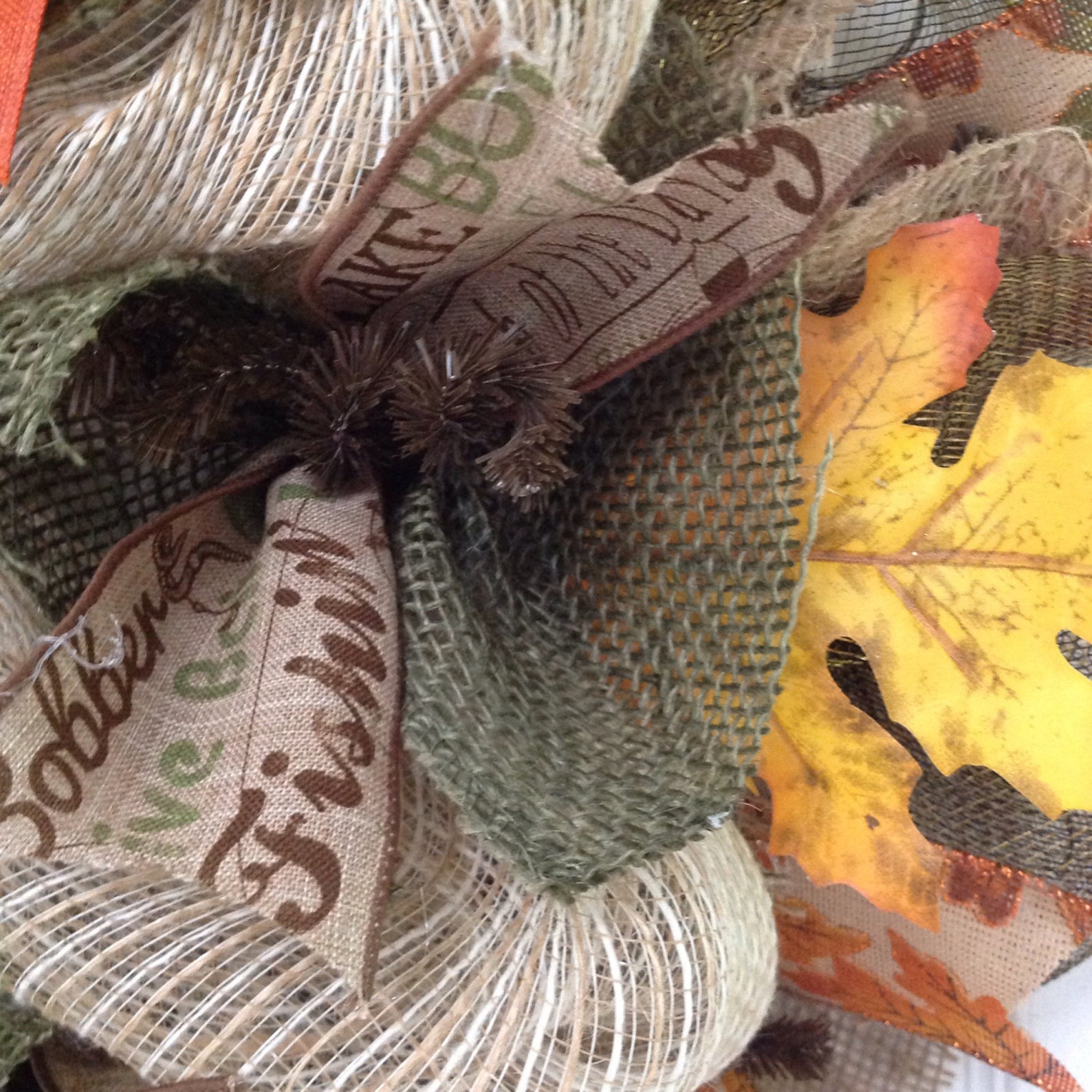 I Am Living On Lake Time Handmade Deco Mesh Wreath Etsy